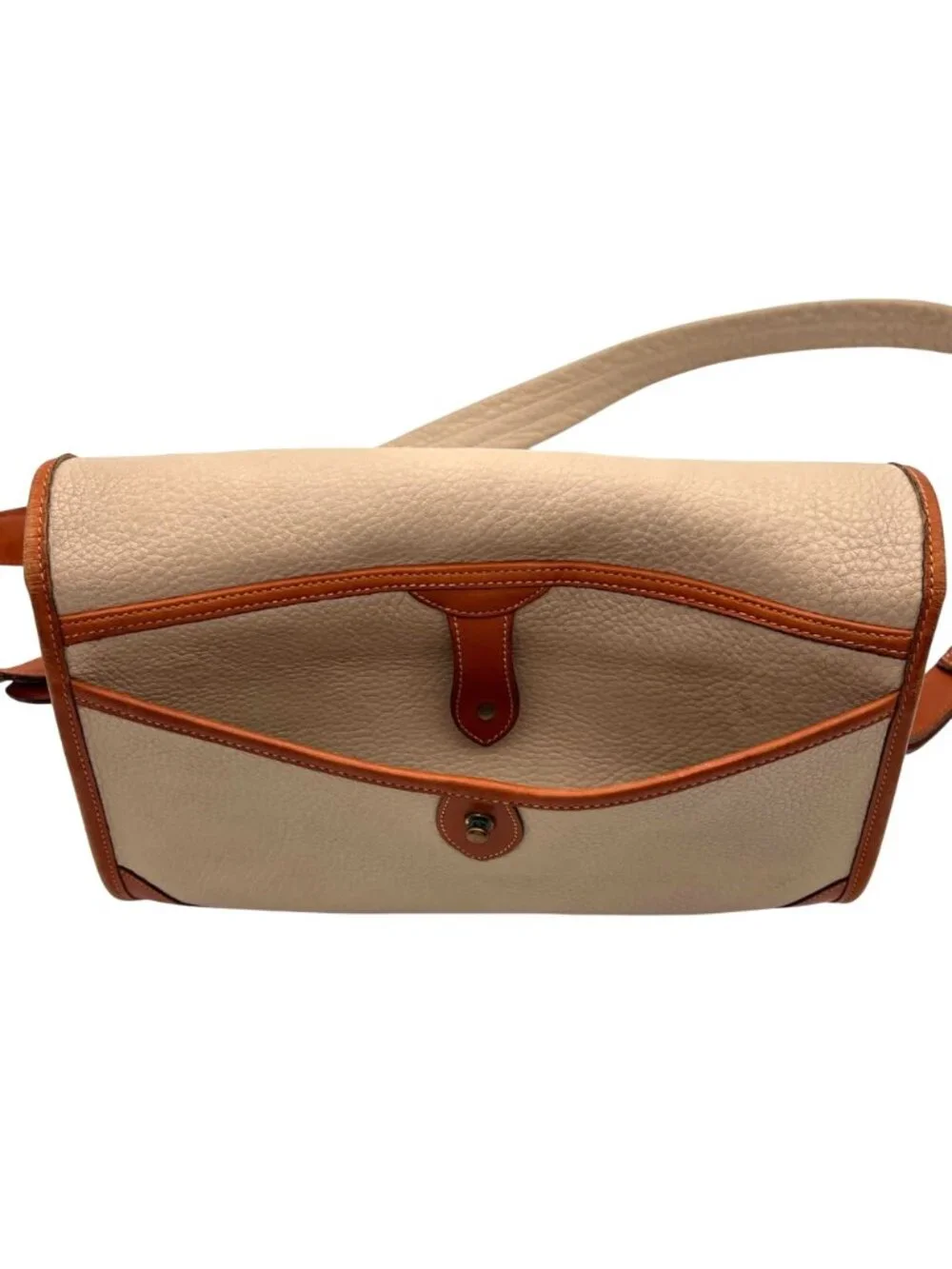 Dooney & Bourke Vintage All-Weather Leather Purse Shoulder Bag Tan Made in USA - Picture 11 of 16